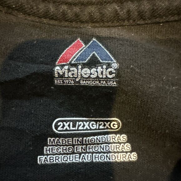 New York Yankees T Shirt Mens Size 2XL Black Majestic Star Wars Han Solo Graphic - Picture 7 of 9